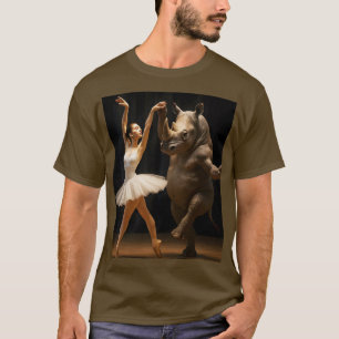 Camiseta Fantasy Cute Rhino Dancer Ballerina