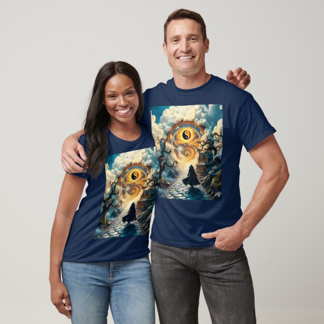 Camiseta Fantasy Cute Road Trees Man (Unisexo)