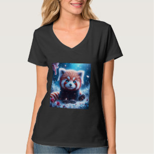 Camiseta Fantasy Cute Sakura Panda Red
