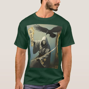 Camiseta Fantasy Cute Samurai Katana Mask