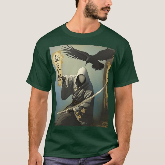 Camiseta Fantasy Cute Samurai Katana Mask (Anverso)