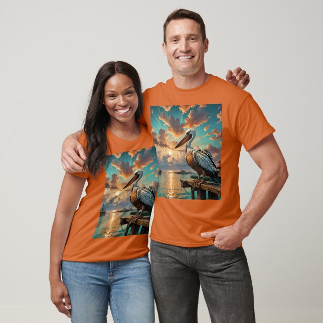 Camiseta Fantasy Cute Sea Bird Bote (Unisexo)