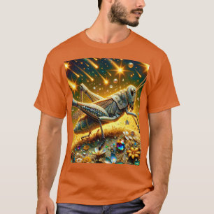 Camiseta Fantasy Cute Sequin Grasshopper Stars