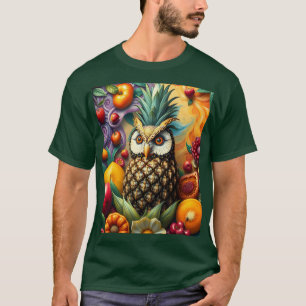 Camiseta Fantasy Cute Serene Pineapple Owl