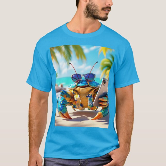 Camiseta Fantasy Cute Shell Crab Beach (Anverso)