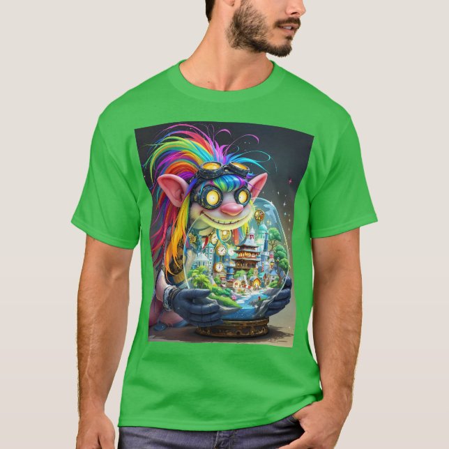 Camiseta Fantasy Cute Troll Making City (Anverso)