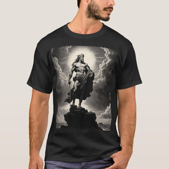 Camiseta Fantasy Cute Vivid Greek God Clouds (Anverso)