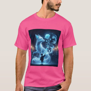 Camiseta Fantasy Cute Young Blue Wizard