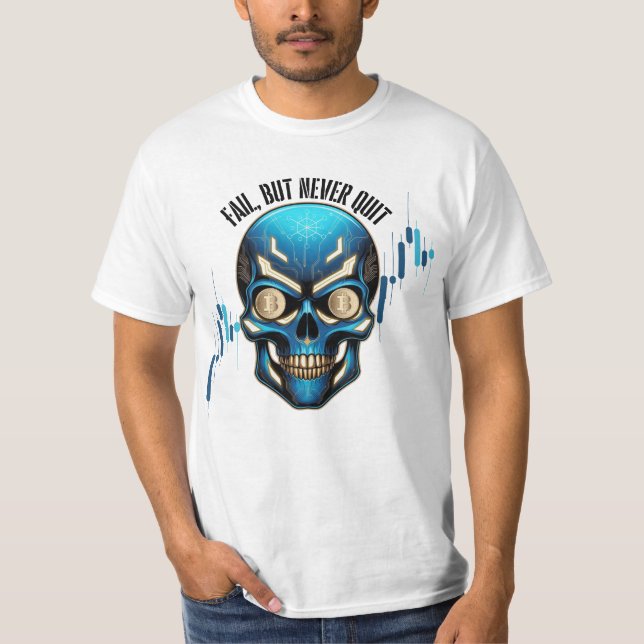 Camiseta Fantasy Design | Crypto Btc | Motivation | Blue (Anverso)