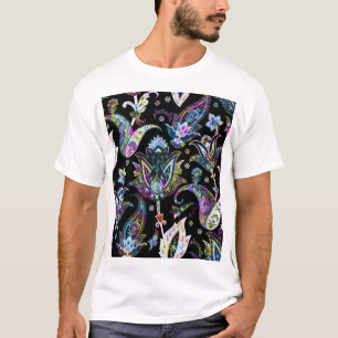 Camiseta Fantasy Floral Paisley: Ornamento sin foco