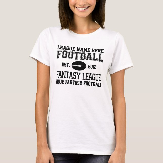 Camiseta FANTASY Football LEAGUE Personalizable Tee (Anverso)