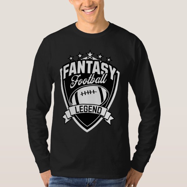 Camiseta Fantasy Football Legend Retro Fantasy Football (Anverso)