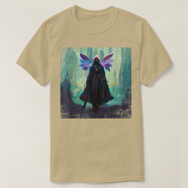 Camiseta Fantasy Gothic Witch Fea Faery Mage Woods Fairy Ma (Diseño del anverso)