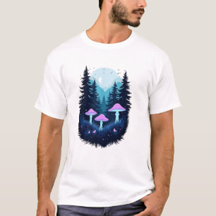Camiseta Fantasy Mushroom Starry Night
