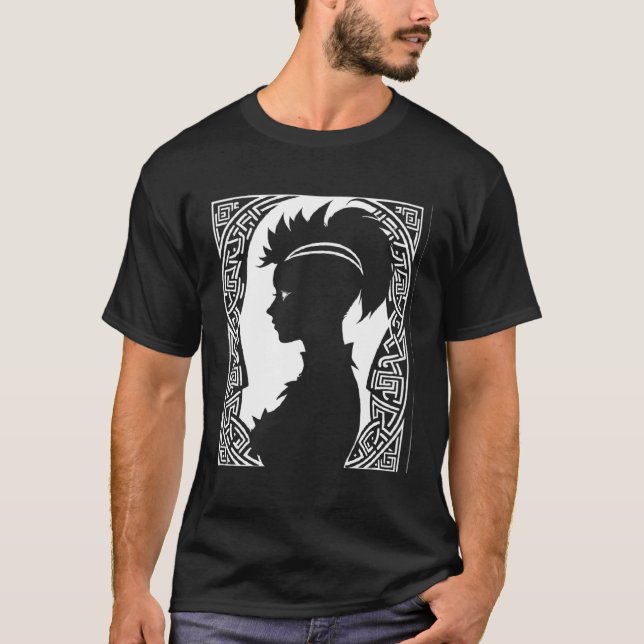 Camiseta Fantasy Post Punk Celtic Tribal Batcave Girl Gothi (Anverso)