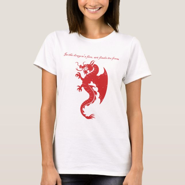 Camiseta Fantasy Stroke Dragon mercadería de arte (Anverso)