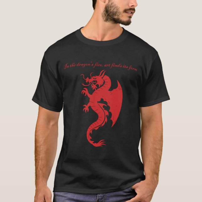 Camiseta Fantasy Stroke Dragon mercadería de arte (Anverso)
