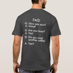 Camiseta FAQ gruñón del programador divertido