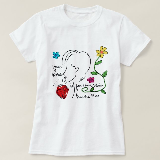 Camiseta Far Above Rubies (Diseño del anverso)