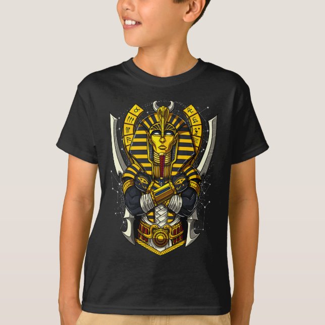 Camiseta Faraón egipcio Tutankhamun antiguo rey Tut (Anverso)