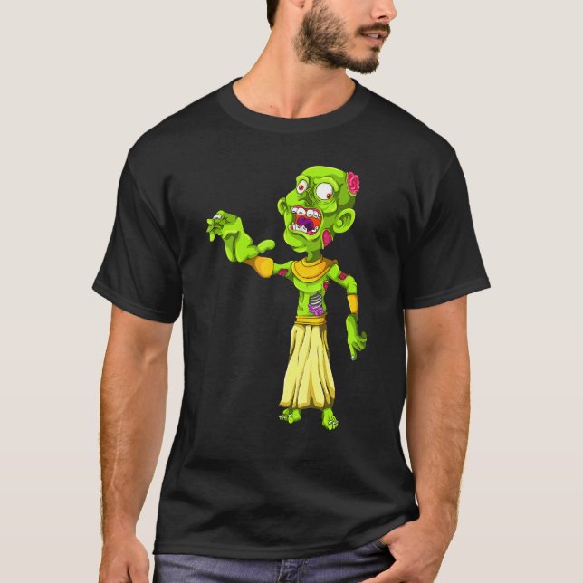 Camiseta Faraón Egipto Historia Idea Zombie (Anverso)
