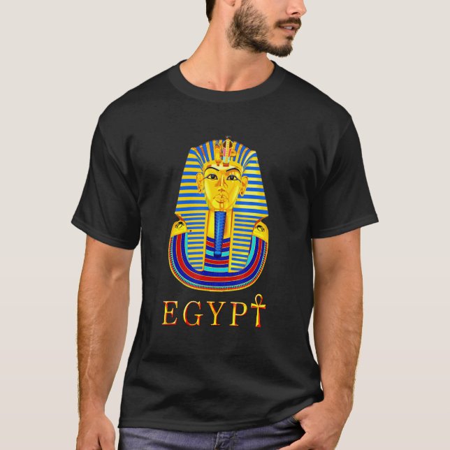 Camiseta Faraón Pirámides Esfinge Egipto Rey Tut Egipcio Co (Anverso)