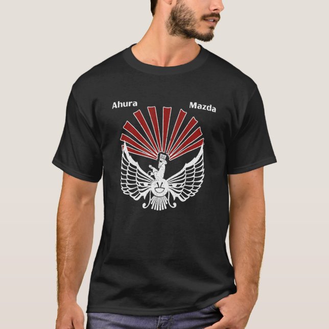 Camiseta Faravahar Zoroastrianism Zarathustra Symbol philos (Anverso)