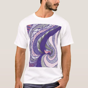 Camiseta Farimah   Arte abstracto fluido dibujado a mano
