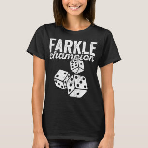 Camiseta Farkle Champion para los amantes de la noche del j