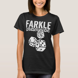 Camiseta Farkle Champion para los amantes de la noche del j