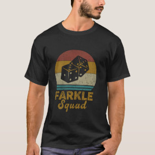 Camiseta Farkle Squad vintage Farkle Dice Juego de hombres 