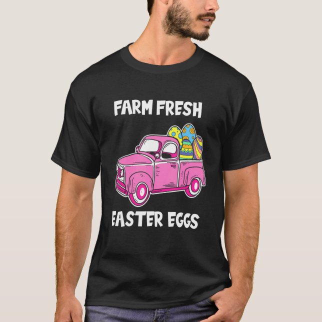 Camiseta Farm Easter Bunny Egg Cacería de Huevos Familia F (Anverso)