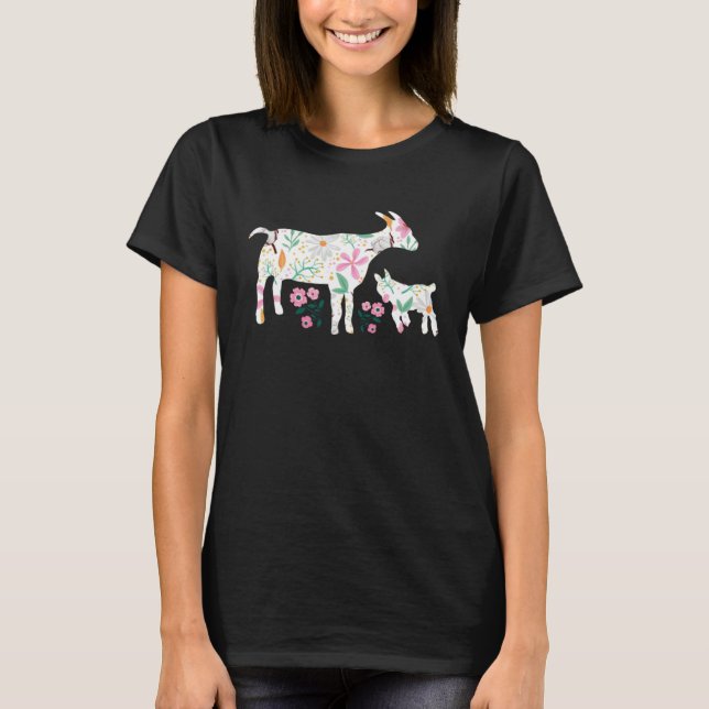 Camiseta Farm Flower Goat (Anverso)