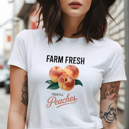 Camiseta Farm Fresh Georgia Peaches Peach Fruit Lover