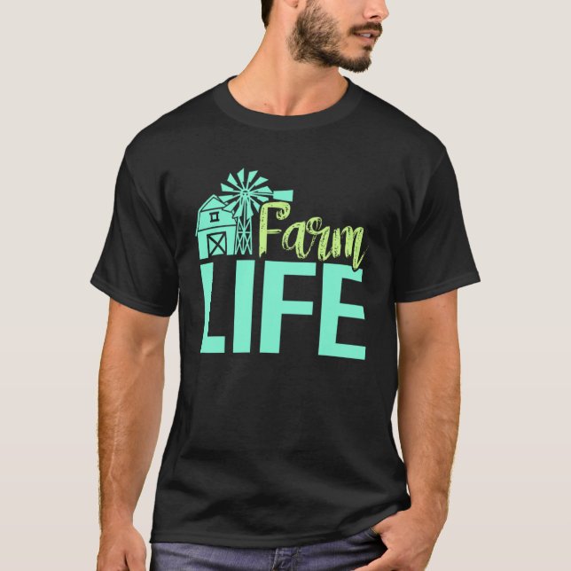 Camiseta Farm Life Farmers Tractor Farming (Anverso)