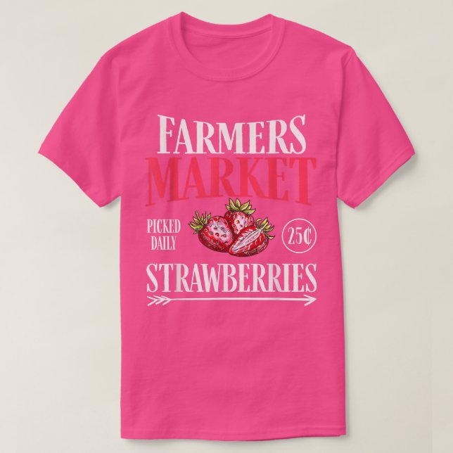 Camiseta Farm Market Garden Strawberry Farmers Delicious Fr (Diseño del anverso)