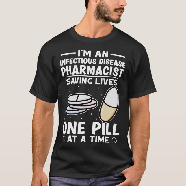 Camiseta Farmacéutica de la Enfermedad Infecciosa Salvando  (Anverso)