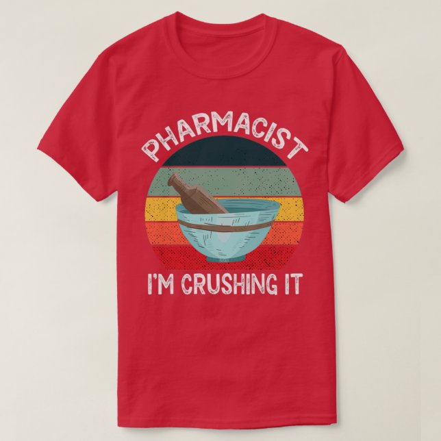 Camiseta Farmacéutica Ix27m Aplastando La Farmacia Apotheca (Diseño del anverso)