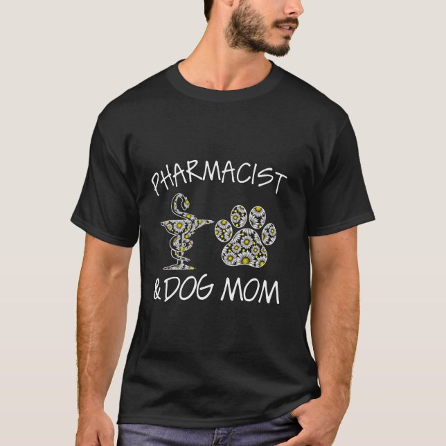 Camiseta Farmacéutica Y Madre Del Perro Wildflowers Daisy L (Anverso)