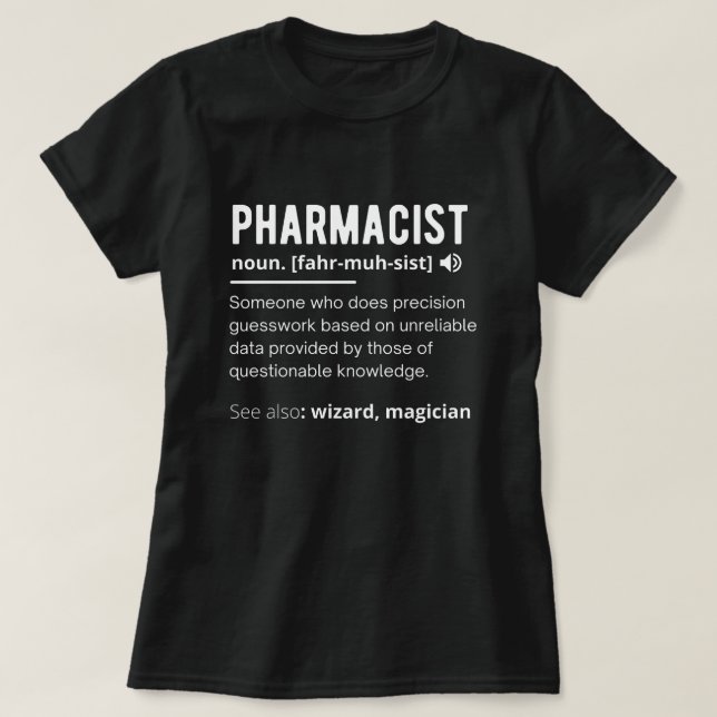 Camiseta farmacéutico (Diseño del anverso)