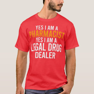 Camiseta Farmacéutico a Comerciante de Medicamentos Legales