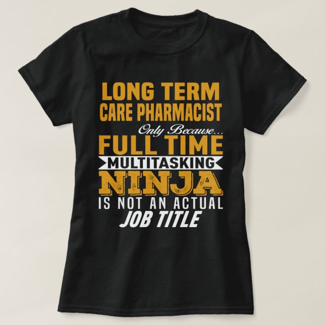 Camiseta Farmacéutico de larga duración (Diseño del anverso)