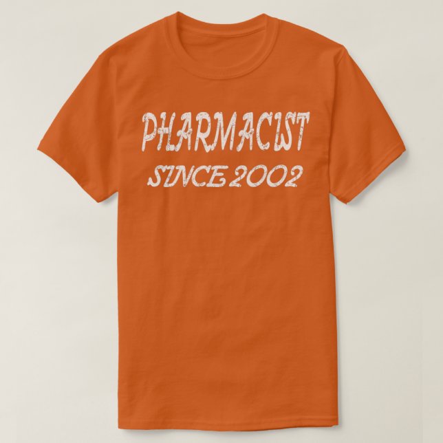 Camiseta Farmacéutico Desde 2002 (Diseño del anverso)