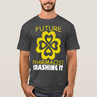 Camiseta Farmacéutico Futuro Aplastando El Sco Médico Estud