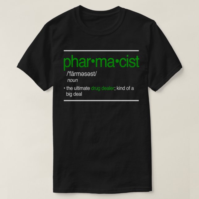 Camiseta Farmacéutico La Farmacia Futura Del Último Comerci (Diseño del anverso)