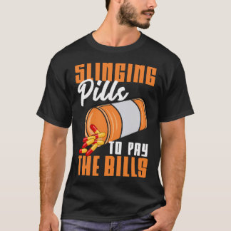 Camiseta Farmacéutico Para Wo Pharmacy Tech Pill