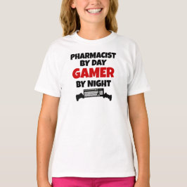 Camiseta Farmacéutico por Day Gamer de noche