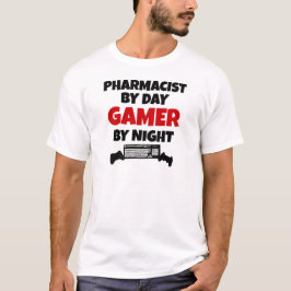 Camiseta Farmacéutico por Day Gamer de noche