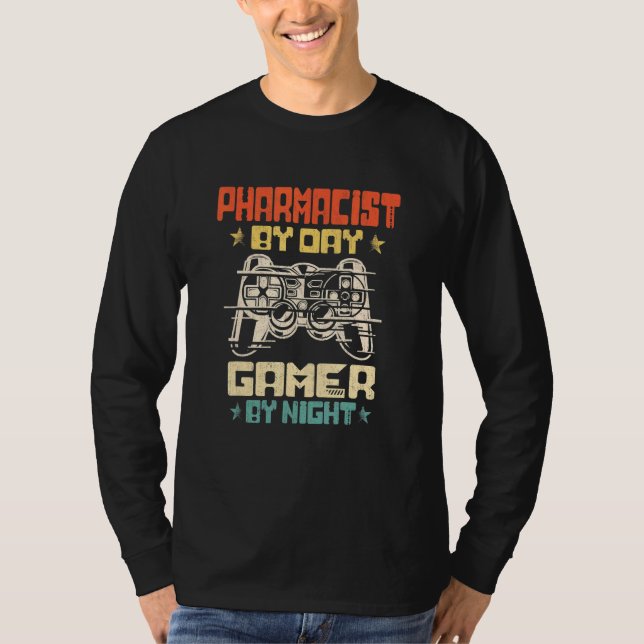 Camiseta Farmacéutico Por Jugador De Día Por Videojuego De  (Anverso)