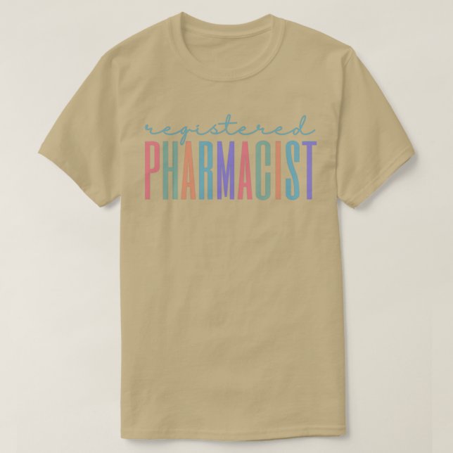 Camiseta farmacéutico registrado (Diseño del anverso)
